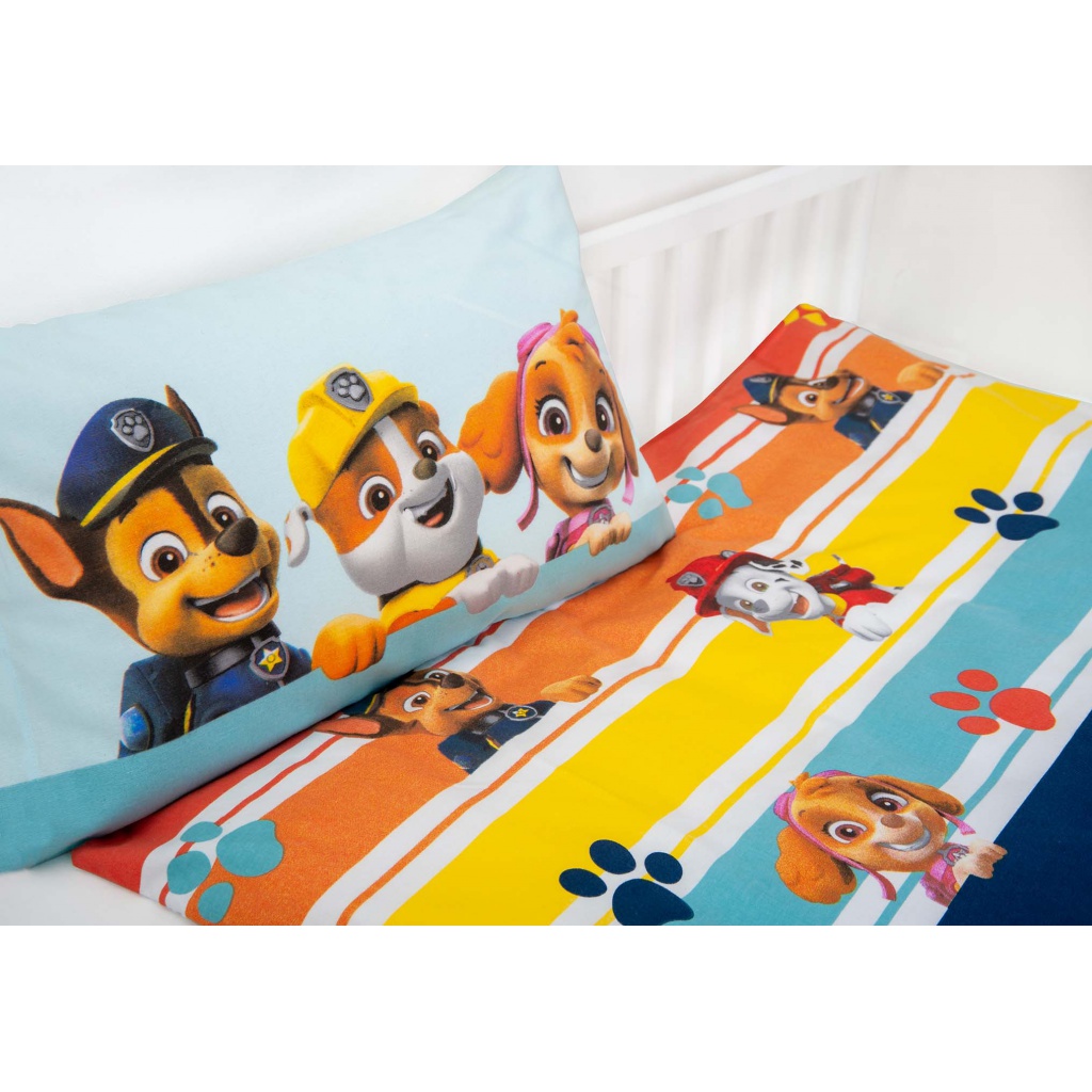 Green, Dětské flanelové povlečení do postýlky PAW PATROL, 100/135+40/60