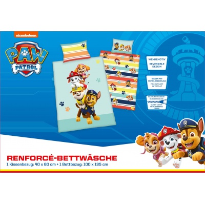 Detské flanelové obliečky do postieľky Herding Green, PAW PATROL, 100/135+40/60 Detské flanelové obliečky do postieľky Herding Green, PAW PATROL, 100/135+40/60