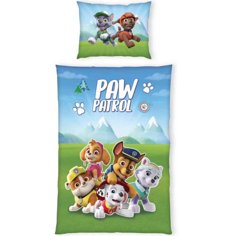 Oboustranné svítící bavlněné povlečení PAW PATROL, 140/200+70/90 Oboustranné svítící bavlněné povlečení PAW PATROL, 140/200+70/90