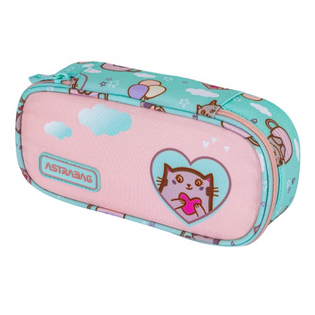Jednokomorový peračník / puzdro AstraBAG KITTY´S WORLD, AC6, 503024073