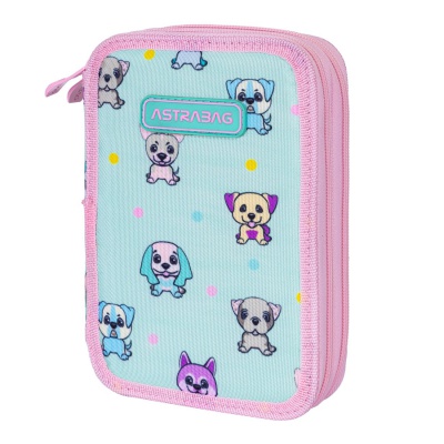 Dvoupatrový penál AstraBAG PUPPIE´S WORLD, AC2, 503024002 Dvoupatrový penál AstraBAG PUPPIE´S WORLD, AC2, 503024002