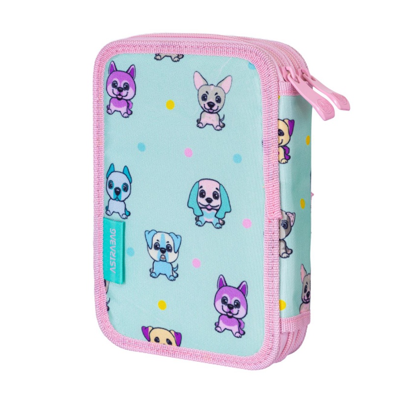Dvoupatrový penál AstraBAG PUPPIE´S WORLD, AC2, 503024002 Dvoupatrový penál AstraBAG PUPPIE´S WORLD, AC2, 503024002