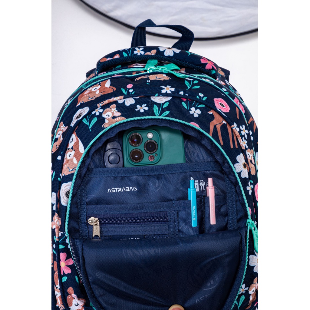 Školský batoh AstraBAG Baby Deer AB330 – pre prvý stupeň, ergonomický, 20 l