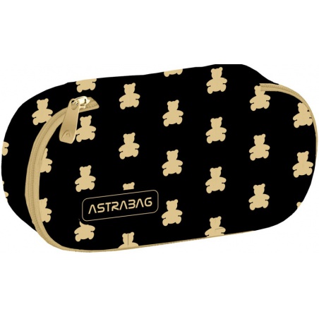 Jednokomorový penál / pouzdro AstraBAG GOLDEN TEDDY, AC6, 503024074