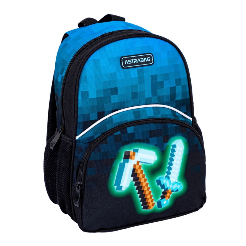 Dětský batoh AstraBAG BLUE PIXEL, AK300, 502024094 Dětský batoh AstraBAG BLUE PIXEL, AK300, 502024094