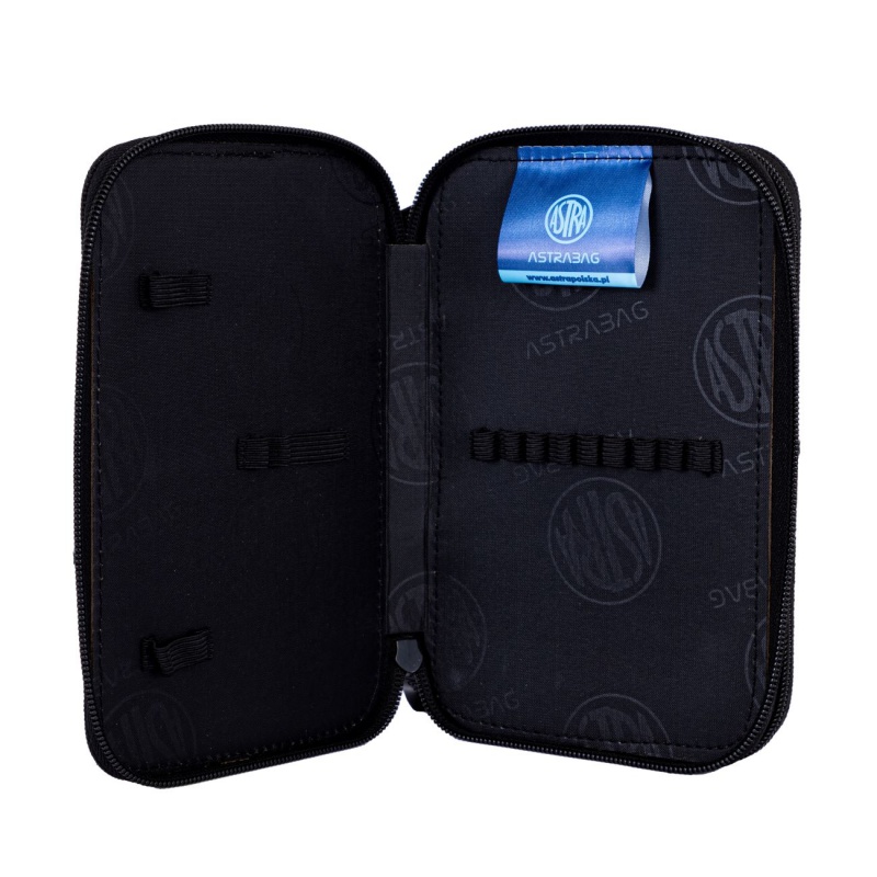 Dvoupatrový penál s náplní AstraBAG BLUE PIXEL, AC21, 503024054