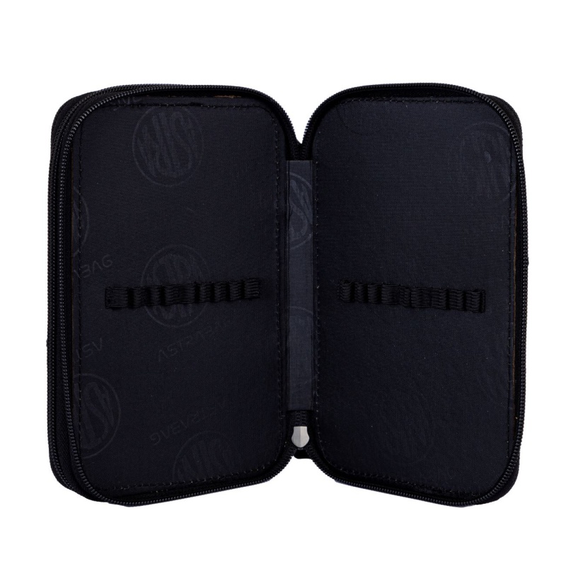 Dvoupatrový penál s náplní AstraBAG BLUE PIXEL, AC21, 503024054