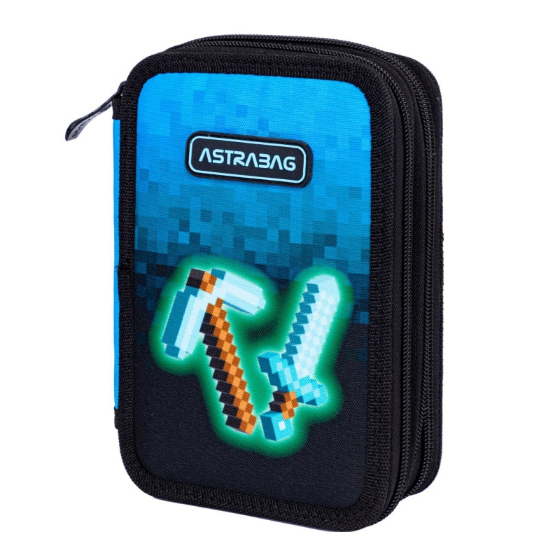 Trojposchodový peračník s náplňou AstraBAG BLUE PIXEL, AC31, 503024055 Trojposchodový peračník s náplňou AstraBAG BLUE PIXEL, AC31, 503024055