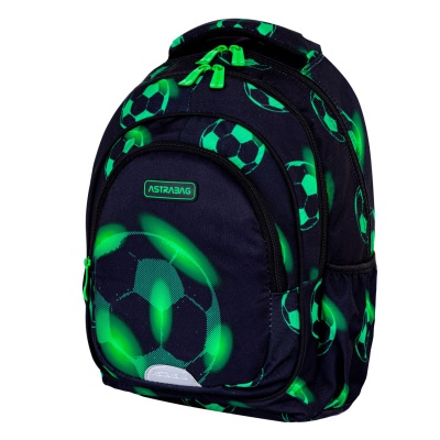 Školní batoh pro první stupeň AstraBAG NEON FOOTBALL, AB330, 502024101