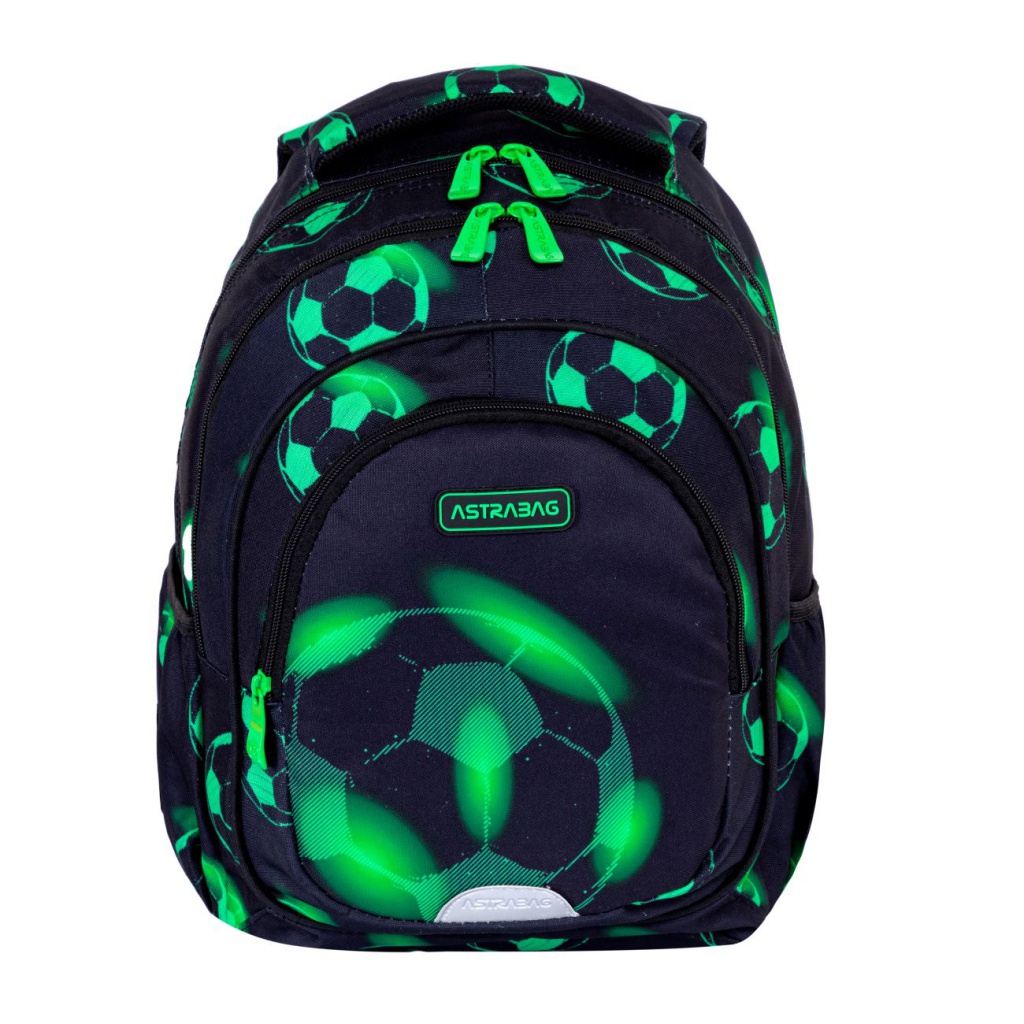 Školní batoh pro první stupeň AstraBAG NEON FOOTBALL, AB330, 502024101