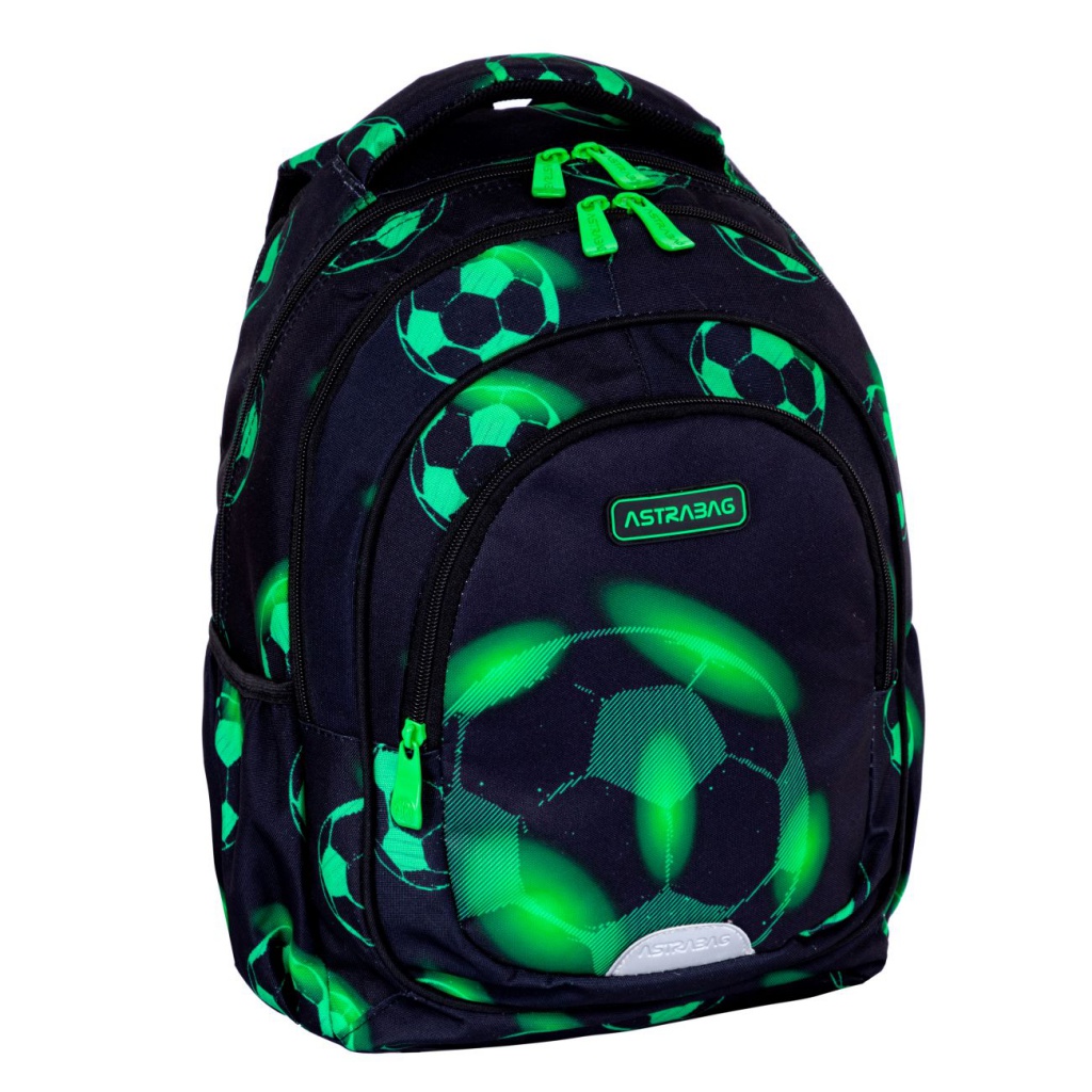 Školní batoh pro první stupeň AstraBAG NEON FOOTBALL, AB330, 502024101