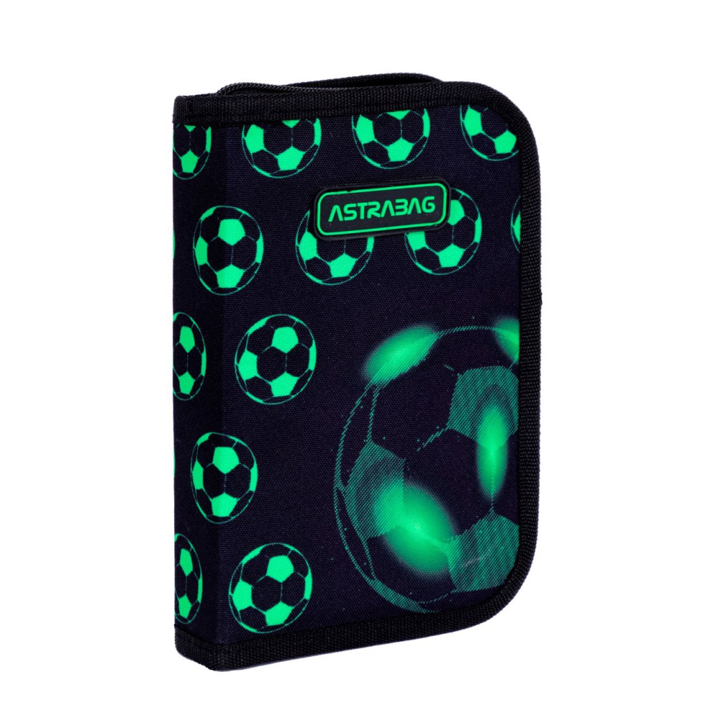 Vyklápěcí penál s náplní AstraBAG NEON FOOTBALL, AC11, 503024063