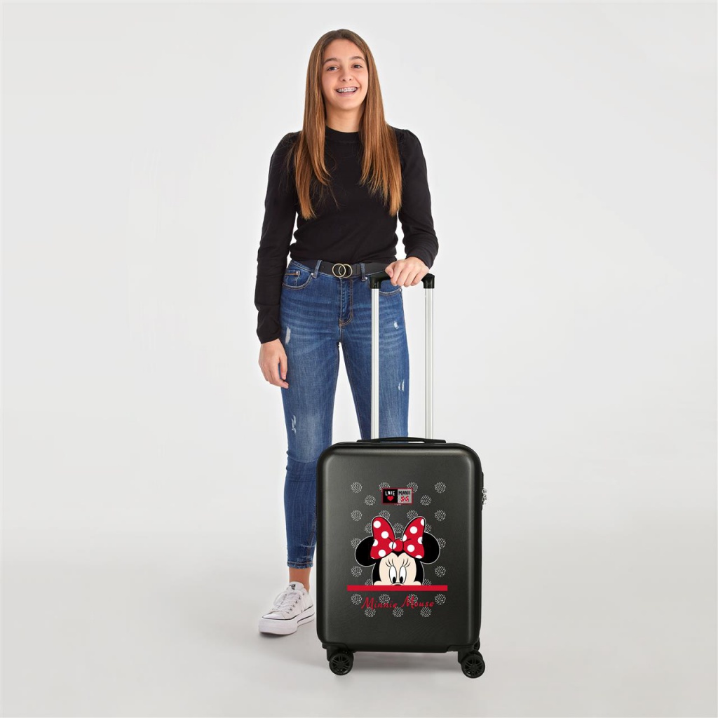 Detský cestovný kufor MINNIE MOUSE Joy, 55x38x20 cm, 34L – Štýlový a odolný kufor pre deti