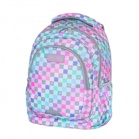 Školský batoh pre prvý stupeň Head CHECKERED HEARTS, AB330, 502024106
