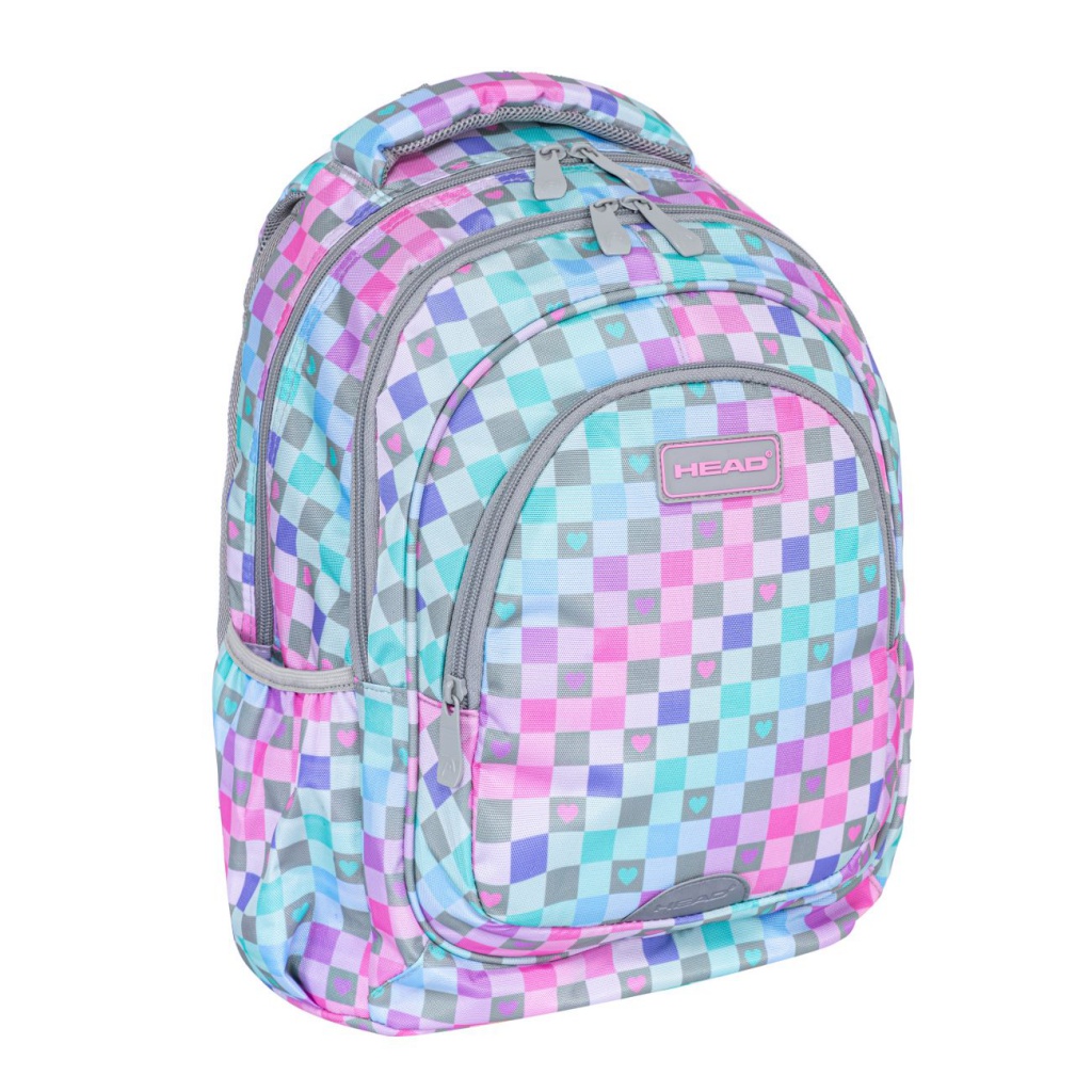 Školský batoh Head Checkered Hearts AB330 ✓ Ergonomický batoh pre dievčatá