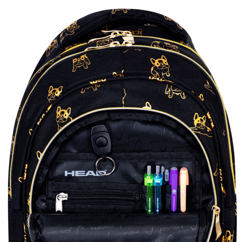 Školní batoh pro první stupeň Head GOLDEN FRENCHIE, AB330, 502024027