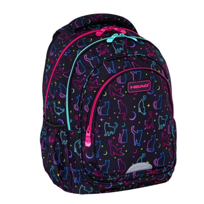 Školní batoh pro první stupeň Head NIGHT CAT, AB330, 502024048 Školní batoh pro první stupeň Head NIGHT CAT, AB330, 502024048