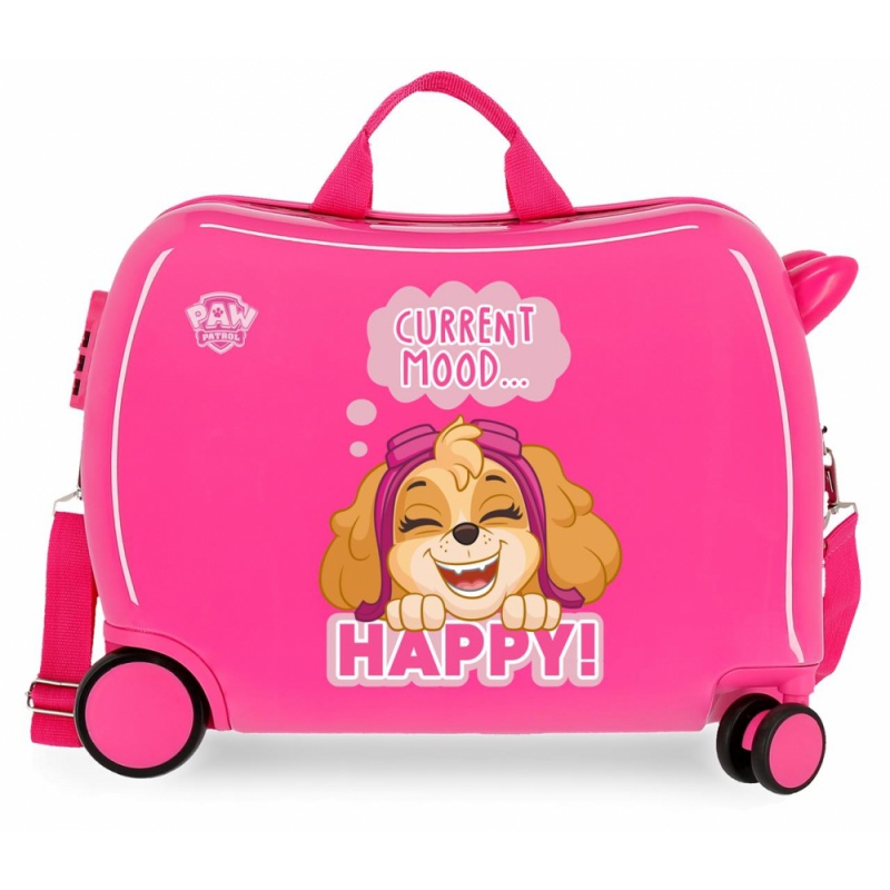 Detský cestovný kufor na kolieskach / odrážadlo PAW PATROL Playful Fucsia, 38L, 2199823 Detský cestovný kufor na kolieskach / odrážadlo PAW PATROL Playful Fucsia, 38L, 2199823