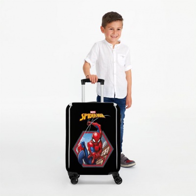 Luxusný ABS cestovný kufor SPIDERMAN Black, 55x38x20cm, 34L, 2411765 Luxusný ABS cestovný kufor SPIDERMAN Black, 55x38x20cm, 34L, 2411765