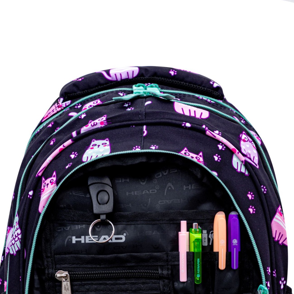 Školský batoh Head Lovely Kitty AB330 ✓ Batoh s mačacím motívom pre dievčatá