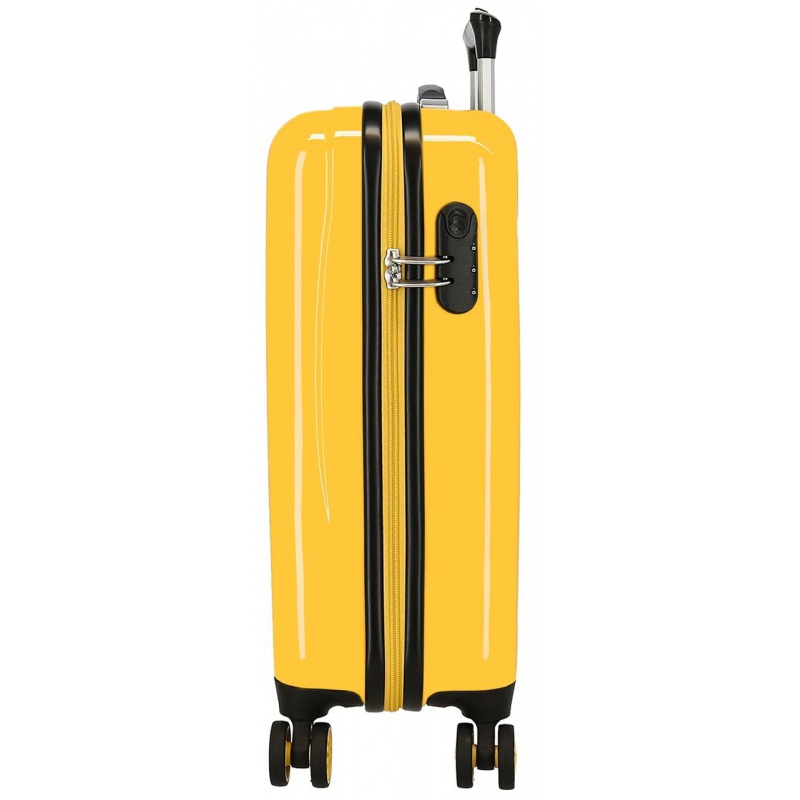 Luxusní dětský ABS cestovní kufr MEDVÍDEK PU, 55x38x20cm, 34L, 2631722