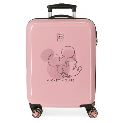 Luxusní dětský ABS cestovní kufr MICKEY MOUSE Outline Pink, 55x38x20cm, 34L, 3471721 Luxusní dětský ABS cestovní kufr MICKEY MOUSE Outline Pink, 55x38x20cm, 34L, 3471721