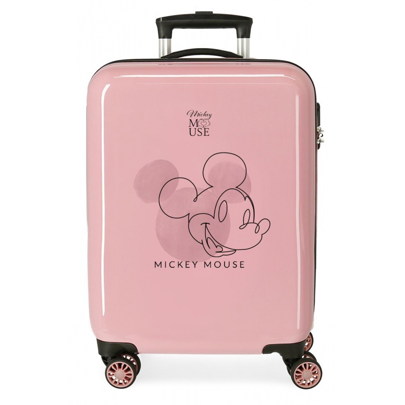 Luxusní dětský ABS cestovní kufr MICKEY MOUSE Outline Pink, 55x38x20cm, 34L, 3471721 Luxusní dětský ABS cestovní kufr MICKEY MOUSE Outline Pink, 55x38x20cm, 34L, 3471721