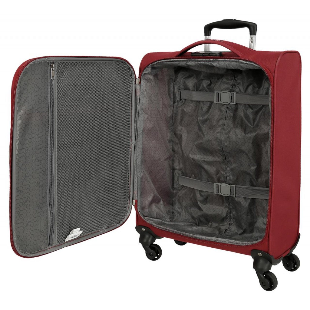 Textilní cestovní kufr ROLL ROAD ROYCE Red/Červený, 55x40x20cm, 39L, 5019124 (small)