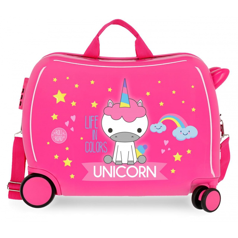 Dětský cestovní kufr na kolečkách / odrážedlo UNICORN, 34L, 4749867 Dětský cestovní kufr na kolečkách / odrážedlo UNICORN, 34L, 4749867