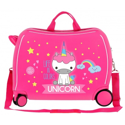 Dětský cestovní kufr na kolečkách / odrážedlo UNICORN, 34L, 4749867 Dětský cestovní kufr na kolečkách / odrážedlo UNICORN, 34L, 4749867