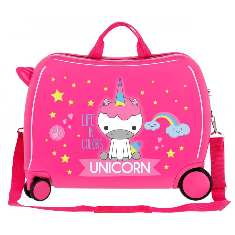 Dětský cestovní kufr na kolečkách / odrážedlo UNICORN, 34L, 4749867 Dětský cestovní kufr na kolečkách / odrážedlo UNICORN, 34L, 4749867