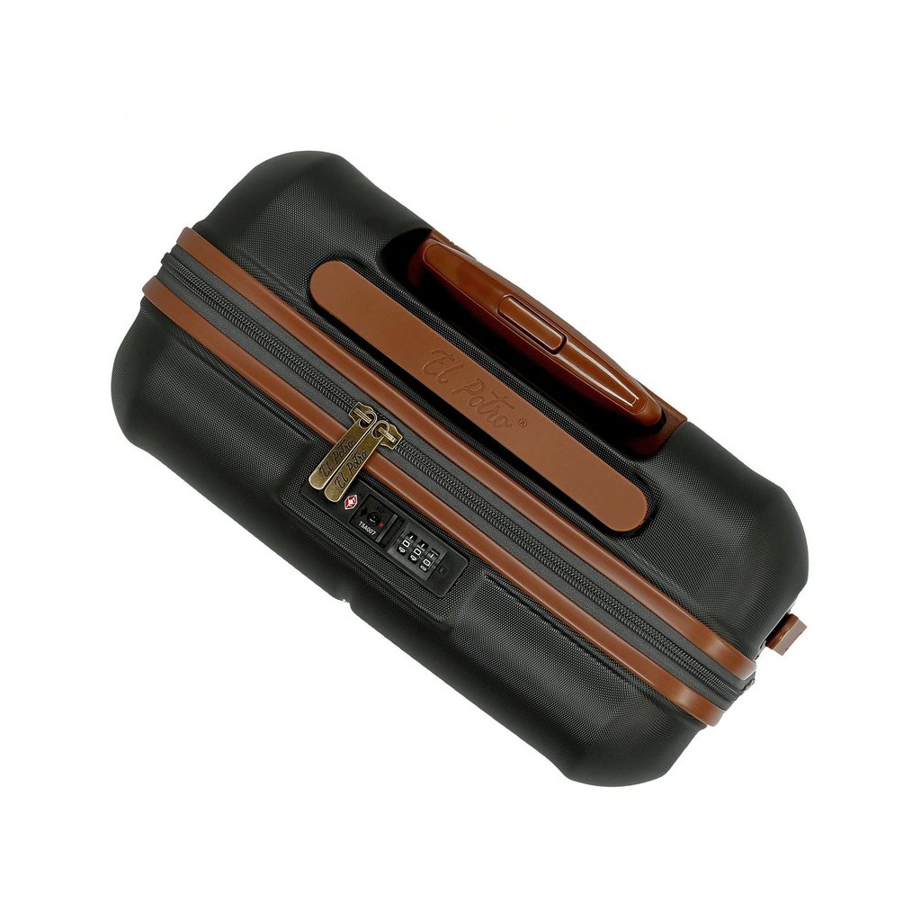 Sada ABS cestovných kufrov EL POTRO Ocuri Grey – 55x40x20 cm, 70x49x28 cm