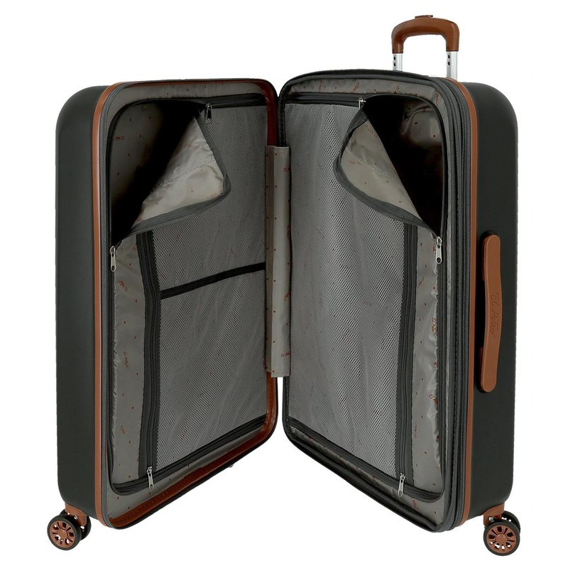 Sada ABS cestovných kufrov EL POTRO Ocuri Grey – 55x40x20 cm, 70x49x28 cm Sada ABS cestovných kufrov EL POTRO Ocuri Grey – 55x40x20 cm, 70x49x28 cm
