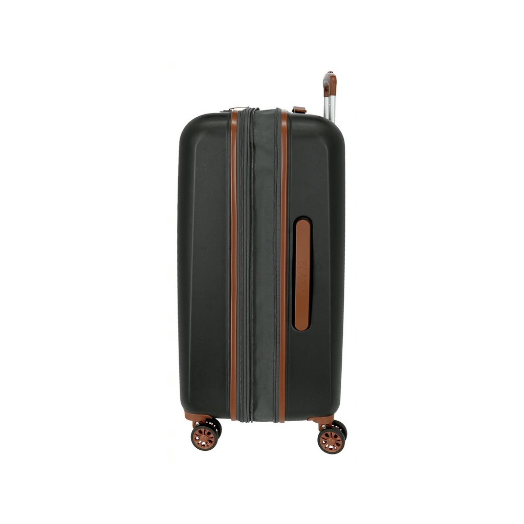 Sada ABS cestovných kufrov EL POTRO Ocuri Grey – 55x40x20 cm, 70x49x28 cm