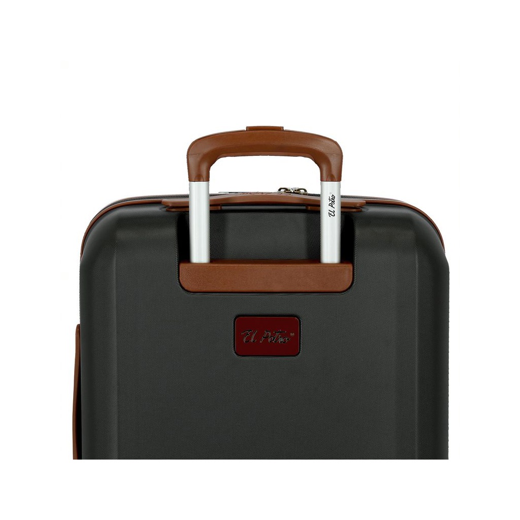 EL POTRO Ocuri Grey, Sada luxusních ABS cestovních kufrů 70cm/55cm, 5128921