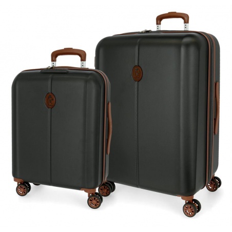 EL POTRO Ocuri Grey, Sada luxusních ABS cestovních kufrů 70cm/55cm, 5128921