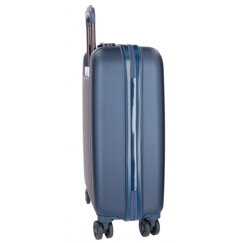MOVOM Wood Navy Blue, Škrupinový cestovný kufor, 55x40x20cm, 38L, 5319164 (small)