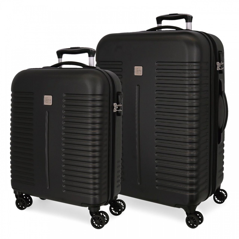 Sada luxusných ABS cestovných kufrov INDIA Negro, 70cm/55cm, 5089521 Sada luxusných ABS cestovných kufrov INDIA Negro, 70cm/55cm, 5089521