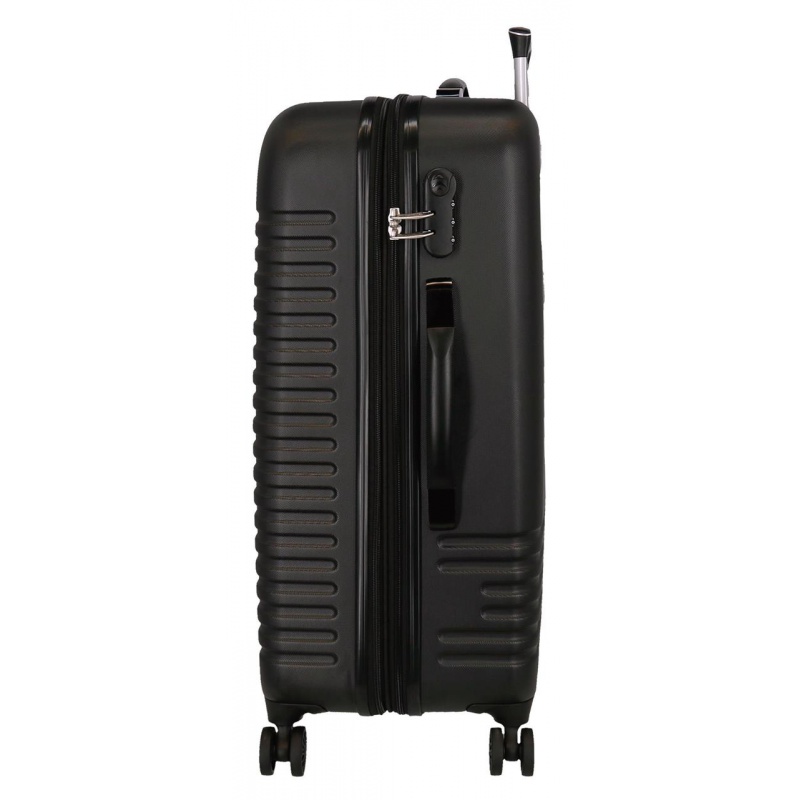 Sada luxusných ABS cestovných kufrov INDIA Negro, 70cm/55cm, 5089521 Sada luxusných ABS cestovných kufrov INDIA Negro, 70cm/55cm, 5089521