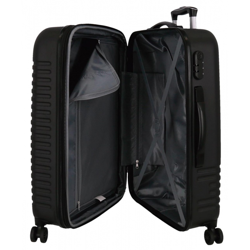 Sada luxusných ABS cestovných kufrov INDIA Negro, 70cm/55cm, 5089521 Sada luxusných ABS cestovných kufrov INDIA Negro, 70cm/55cm, 5089521