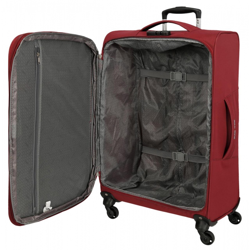 Textilný cestovný kufor ROLL ROAD ROYCE Red / Červený, 76x48x29cm, 93L, 5019324 (large) Textilný cestovný kufor ROLL ROAD ROYCE Red / Červený, 76x48x29cm, 93L, 5019324 (large)