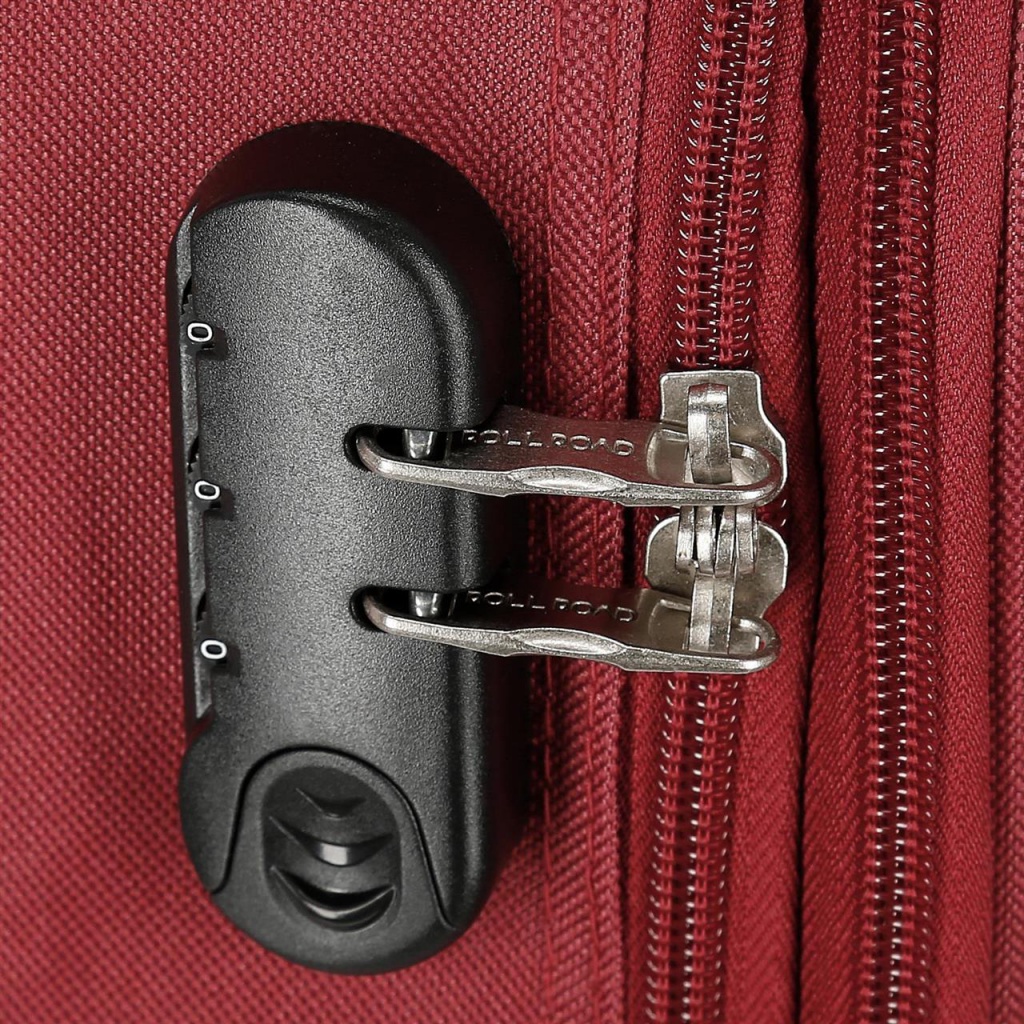 Textilný cestovný kufor ROLL ROAD ROYCE Red, veľký 93 l, 76 cm, Joumma Bags