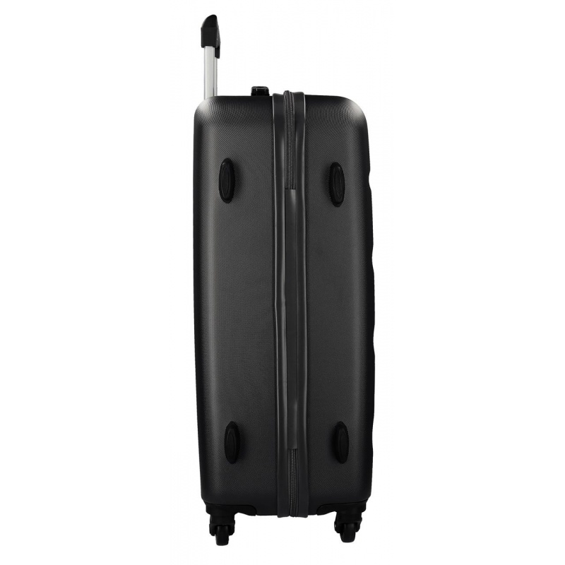 ROLL ROAD Flex Black, Sada ABS cestovných kufrov, 55-65cm, 5849560 ROLL ROAD Flex Black, Sada ABS cestovných kufrov, 55-65cm, 5849560