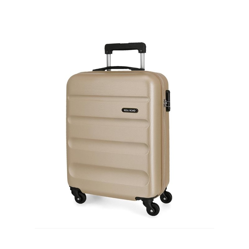 ROLL ROAD Flex Champagne, ABS Cestovný kufor, 55x38x20cm, 35L – kufor na cesty ROLL ROAD Flex Champagne, ABS Cestovný kufor, 55x38x20cm, 35L – kufor na cesty