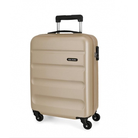 ROLL ROAD Flex Champagne, ABS Cestovný kufor, 55x38x20cm, 35L –  kufor na cesty