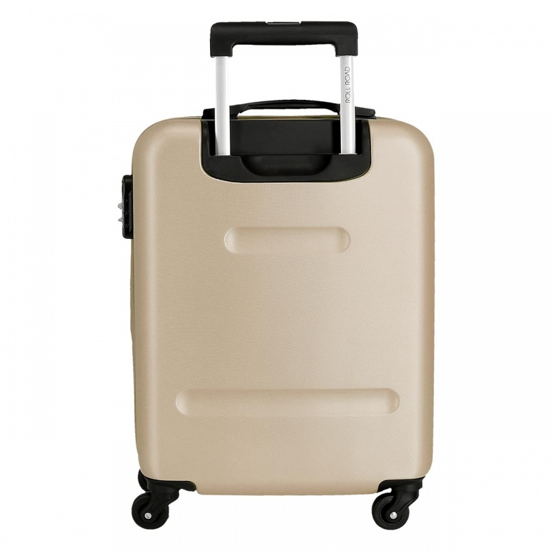 ROLL ROAD Flex Champagne, ABS Cestovný kufor, 55x38x20cm, 35L – kufor na cesty ROLL ROAD Flex Champagne, ABS Cestovný kufor, 55x38x20cm, 35L – kufor na cesty