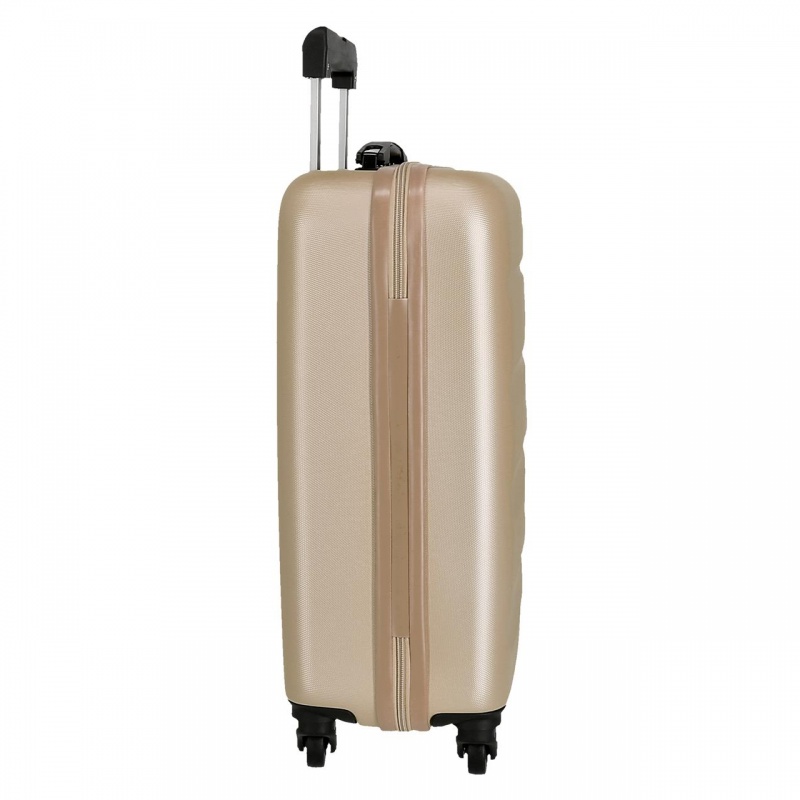 ROLL ROAD Flex Champagne, ABS Cestovný kufor, 55x38x20cm, 35L – kufor na cesty ROLL ROAD Flex Champagne, ABS Cestovný kufor, 55x38x20cm, 35L – kufor na cesty