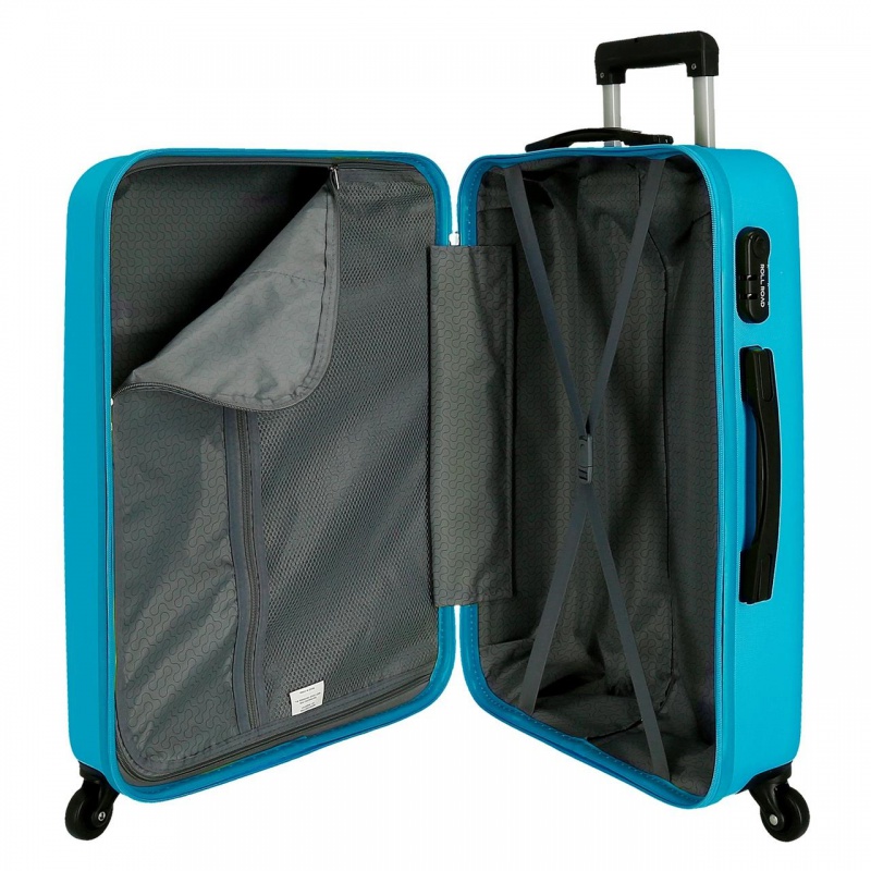 ROLL ROAD Flex Azul Claro, Sada ABS cestovných kufrov, 55-65cm, 584956A ROLL ROAD Flex Azul Claro, Sada ABS cestovných kufrov, 55-65cm, 584956A