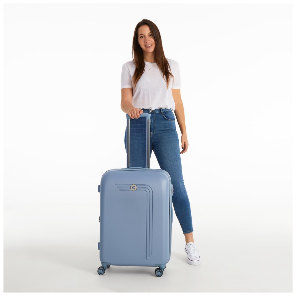 Movom Riga Light Blu, Sada luxusných ABS cestovných kufrov 70cm/55cm, 5999563