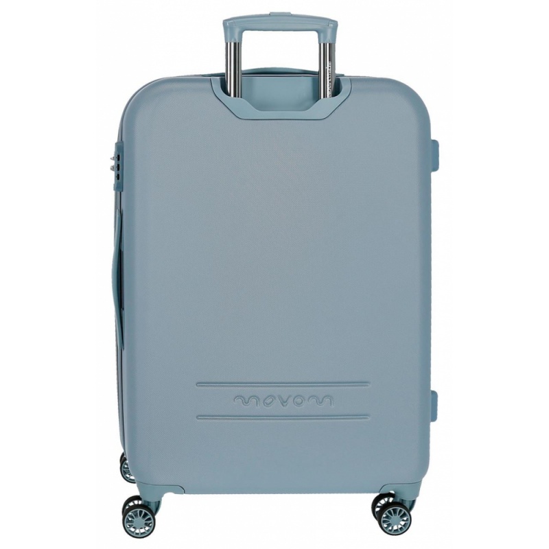 Movem Riga Light Blu, Sada luxusních ABS cestovních kufrů 70cm/55cm, 5999563 Movem Riga Light Blu, Sada luxusních ABS cestovních kufrů 70cm/55cm, 5999563